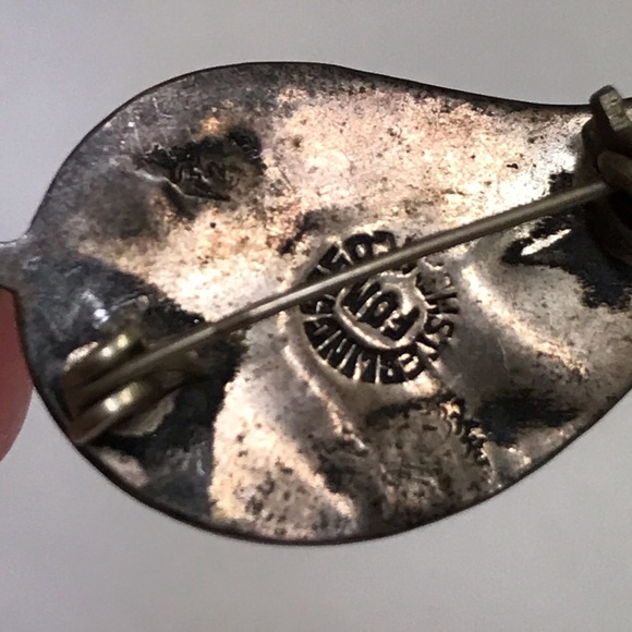 VTG Sterling Abalone Pin - Picture 5 of 7